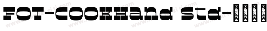 FOT-CookHand Std字体转换